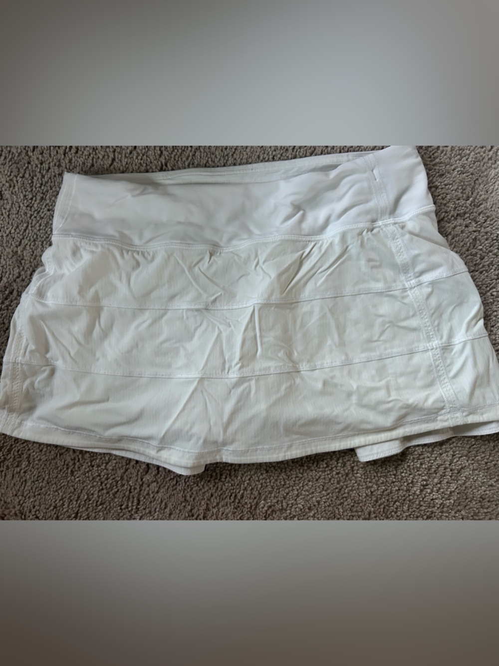 Lululemon Pace Rival White Skirt